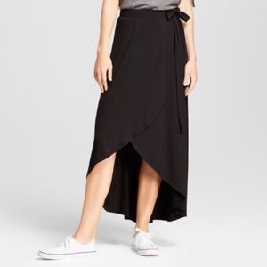 Midi wrap skirt
